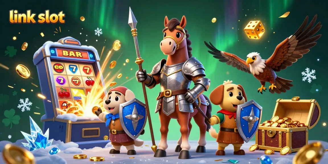 Bermain slot gacor di link slot dengan jackpot mengagumkan dan simbol keberuntungan.