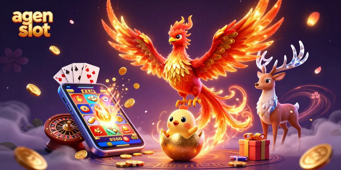 Menangkan permainan slot di agen slot dengan simbol beruntung dan jackpot berapi-api.